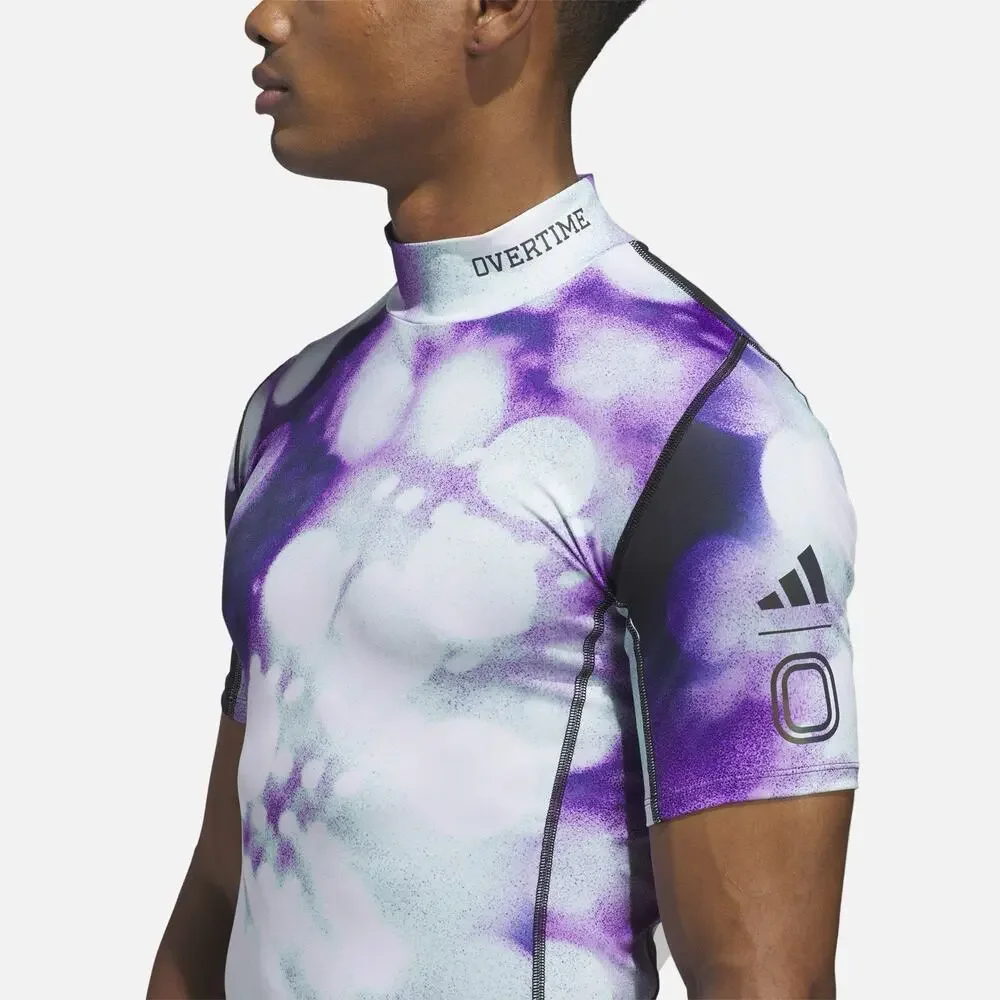 Adidas Overtime L OT TF Mock Compression Shirt JV8833 Mens Large NWT $45